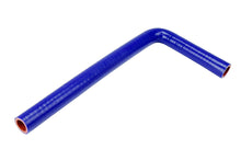 Load image into Gallery viewer, HPS Performance Silicone Elbow Coupler 90 Degree, 1/2&quot; ID, 8&quot; &amp; 18&quot; Legs Blue (HTSEC90-050-L8X18-BLUE)
