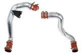 HPS Polish Hot Cold Side Charge Pipe with Intercooler Turbo Boots Kit 17 10 (17-105P)