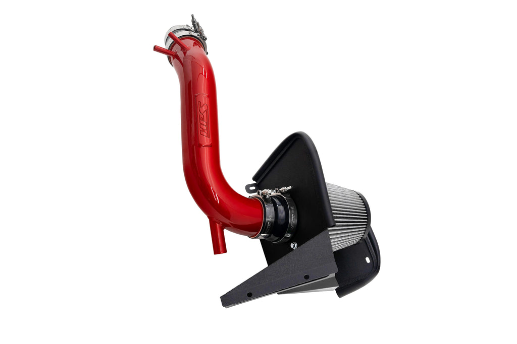 HPS Performance Air Intake Kit With Heat Shield Red (827-713R)