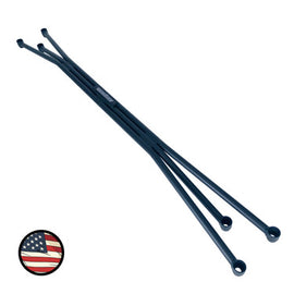 Nameless Performance Front Strut Tower Bar - 2016-2020 Kia Optima - Wrinkle Black (FSTB-P-BLK)