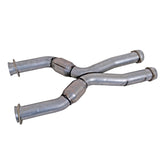 BBK Performance Parts 1987-04 MUSTANG COYOTE SWAP SHORT MID X PIPE WITH HIGH FLOW CATS - 1786