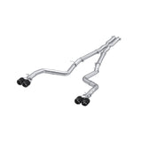 MBRP Exhaust 3in. Cat Back Dual Rear Quad Tips (S71163CF)