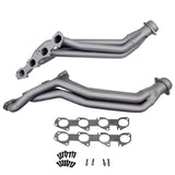 BBK Performance Parts 2006-24 Dodge 6.1L 6.2L 6.4L HEMI CHALL CHAR 1-7/8 LONG TUBES (TITANIUM CERAMIC) - 1648