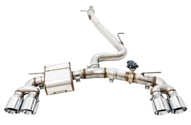 AWE Tuning AWE SwitchPathâ„¢ Exhaust for MK7.5 Golf R - Chrome Silver Tips, 102mm - 3025-42066