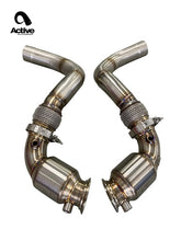 Load image into Gallery viewer, Active AutoWerke F90 M5/M8 X5M/X6M Active A-Flow Catted Downpipes (11-063A)