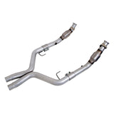 BBK 05-10 Mustang 4.6 GT High Flow X Pipe With Catalytic Converters - 2-3/4 (1770)