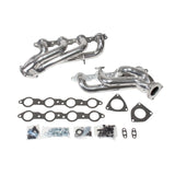 BBK 99-04 GM Truck SUV 4.8 5.3 Shorty Tuned Length Exhaust Headers - 1-3/4 Silver Ceramic (40050)