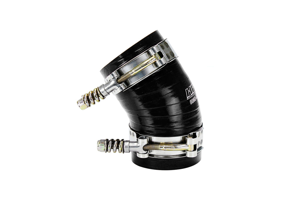 HPS Performance Silicone Hot Side Intercooler Boot Kit with Clamps Black (57-2227-BLK)