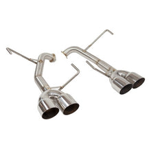 Load image into Gallery viewer, Nameless Performance Catback Exhaust - 2015-2021 WRX / 2015-2018 STi - Muffler Delete - 3.5" Single Wall Tips (SUCB15WRX-0MU-35SSW)