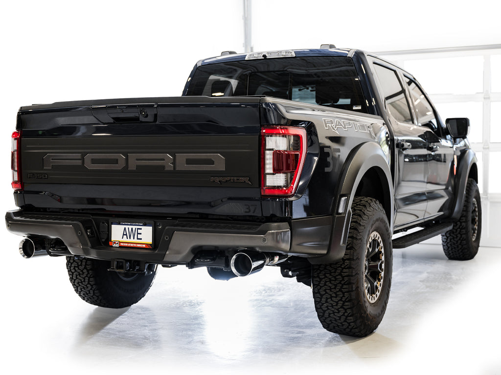 AWE Tuning Gen 3 Raptor SwitchPath Exhaust  - Chrome Silver Tips (3025-32356)