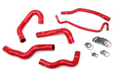 HPS Red Reinforced Silicone Radiator Hose Kit Coolant for Ford 05-06 Mustang V8 (57-1013-RED)