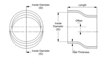 Load image into Gallery viewer, HPS Silicone Offset Coupler, 1-3/8&quot; ID, 4&quot; Length, Black (HTSOC-138-L4-BLK)