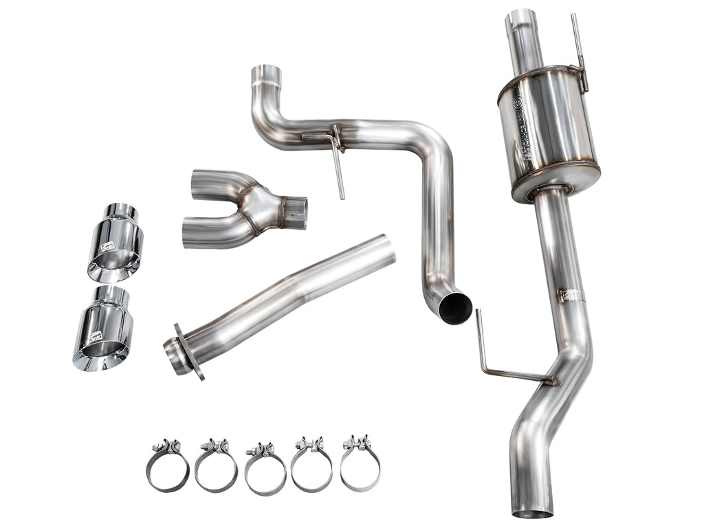 AWE Tuning 21-25 Ford F150 (14th Gen Reg Cab) Cat-Back Exhaust - 4.5in Dual Side Exit Chrome Tips (3015-32145)