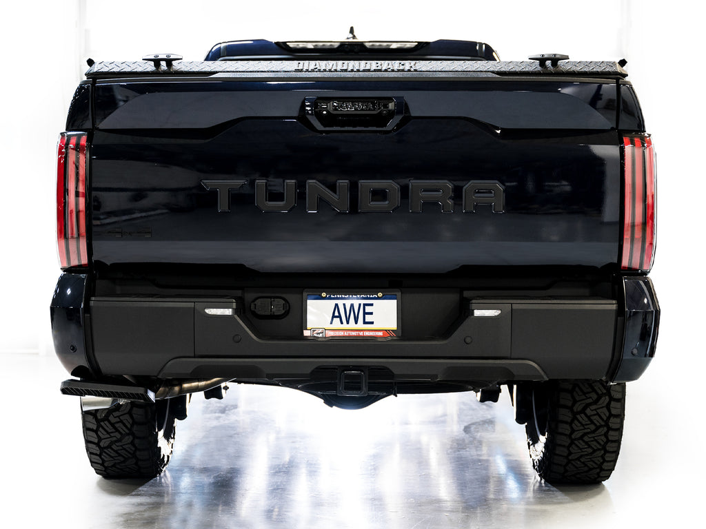 AWE Tuning 0FG Exhaust for 3rd Gen Toyota Tundra - Dual Chrome Silver Tips (3015-32063)
