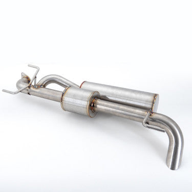 Nameless Performance Axleback Exhaust - 2017+ Subaru Impreza Wagon 2.5L & 2018+ Crosstrek 2.5L - Dual Chamber - Single Exit Turndown Tip (SUAB17IMW18CXV-5MU-2.5DC)