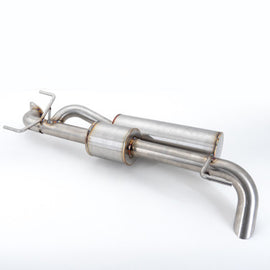 Nameless Performance Axleback Exhaust - 2017+ Subaru Impreza Wagon 2.5L & 2018+ Crosstrek 2.5L - Dual Chamber - Single Exit Turndown Tip (SUAB17IMW18CXV-5MU-2.5DC)