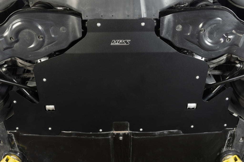 HPS Performance Rear Skid Plate Kit Black (SP-102)