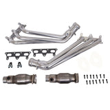 BBK 10-11 Camaro V6 Long Tube Exhaust Headers With Converters - 1-5/8 Silver Ceramic (40410)