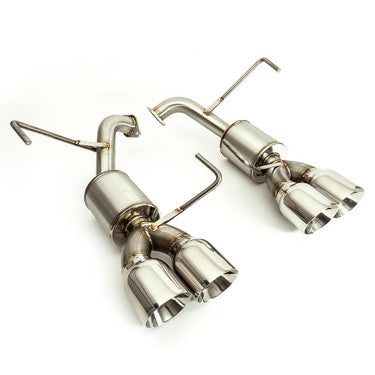 Nameless Performance Catback Exhaust - 2015-2021 WRX / 2015-2018 STi - 5" Muffler - 4" Double Wall Tips (SUCB15WRX-5MU-40SDW)