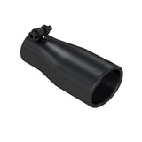 MBRP Exhaust Tip. 3 in. O.D. Oval 2in. let 7 1/16in. length. BLK (T5116BLK)