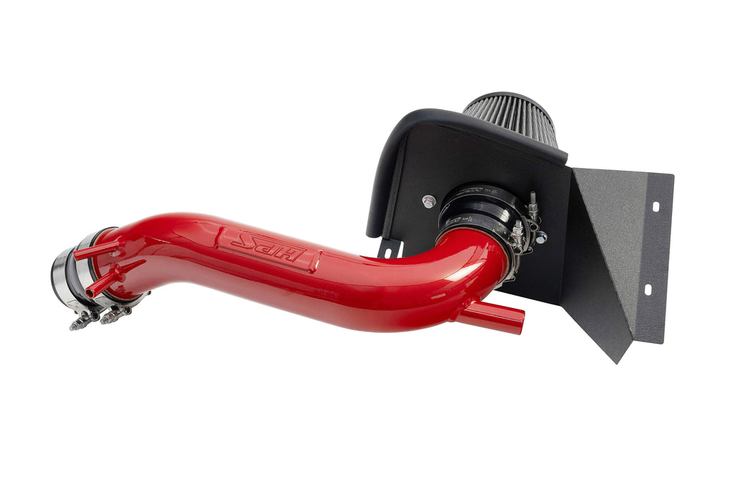 HPS Performance Air Intake Kit With Heat Shield Red (827-721R)