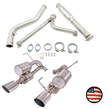 Nameless Performance Catback Exhaust - 2020-2025 Legacy XT / Sport - Dual Chamber with 5" Muffler (SUCB20LXT-5MU-4SWS-DC)