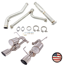 Load image into Gallery viewer, Nameless Performance Catback Exhaust - 2020-2025 Legacy XT / Sport - Dual Chamber with 5" Muffler (SUCB20LXT-5MU-4SWS-DC)