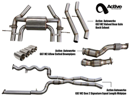 Active AutoWerke G87 Exhaust Bundle, AFlow Downpipe (11-842B)