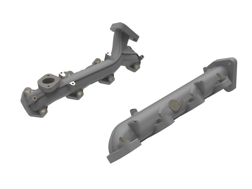 aFe Power BladeRunner Ported Ductile Iron Exhaust Manifold Ford Diesel Trucks 15-19 V8-6.7L (td) (46-40184)