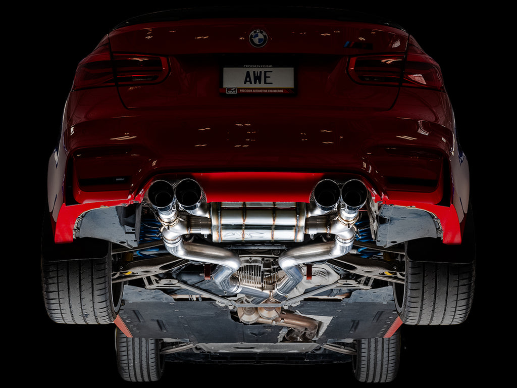 AWE Tuning AWE SwitchPathâ„¢ Catback Exhaust for BMW F8X M3/M4 - Chrome Silver - 3025-42070