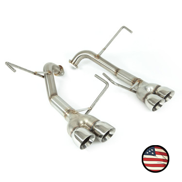 Nameless Performance Axleback Exhaust - 2022+ Subaru WRX - Muffler Delete - 3" Double Wall Tips (SUAB22WRX-0MU-30SDW)