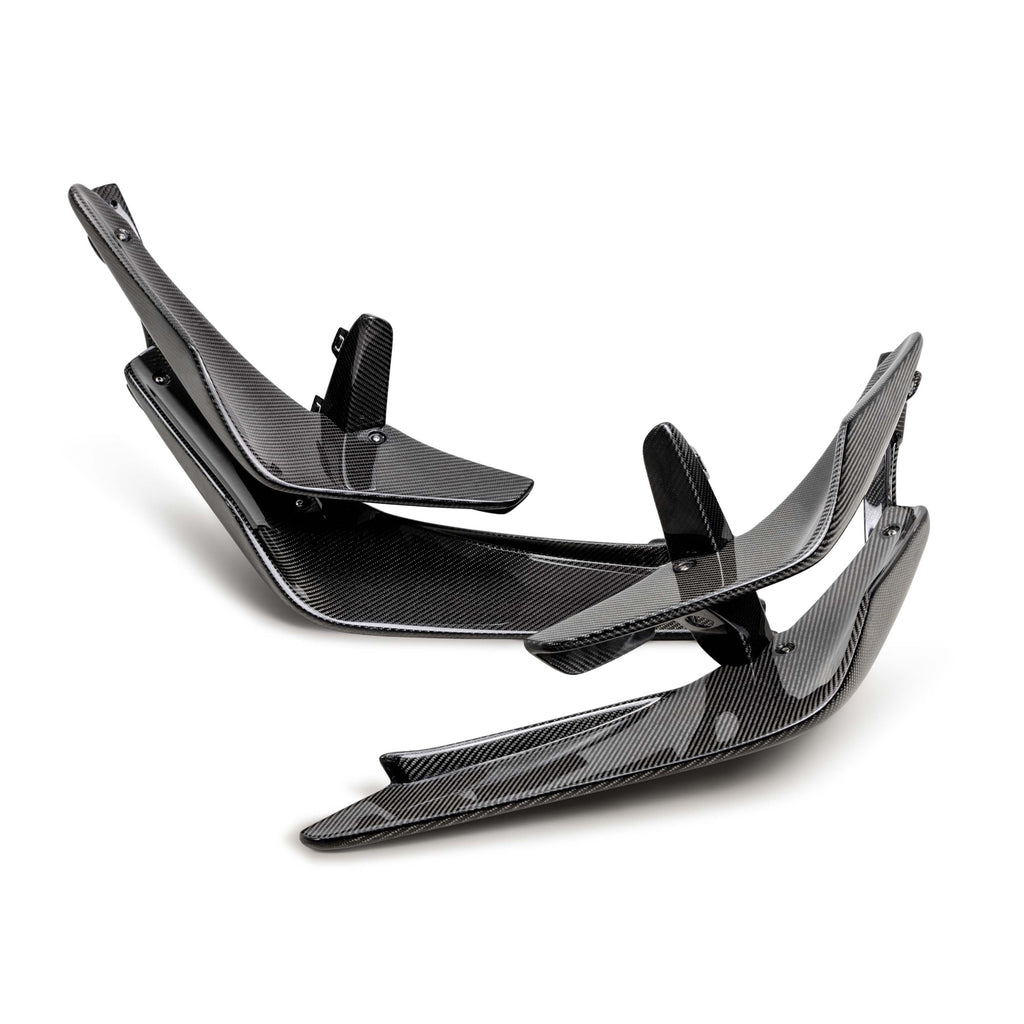 Seibon 23-24 Honda Civic Type-R Carbon Front Bumper Canards (FBC23HDCVR)