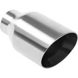 MagnaFlow Exhaust Products Single Exhaust Tip - 2.25in. Inlet/4in. Outlet - 35121