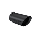 MBRP Exhaust Tip. 5in. O.D. Dual Wall Angled. 4in. let 12in. Length. BLK (T5053BLK)