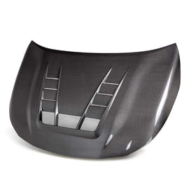 Seibon 23-25 Toyota Corolla GR TV-Style Double-Sided Carbon Fiber Hood (HD23TYGRCOR-TV-DS)