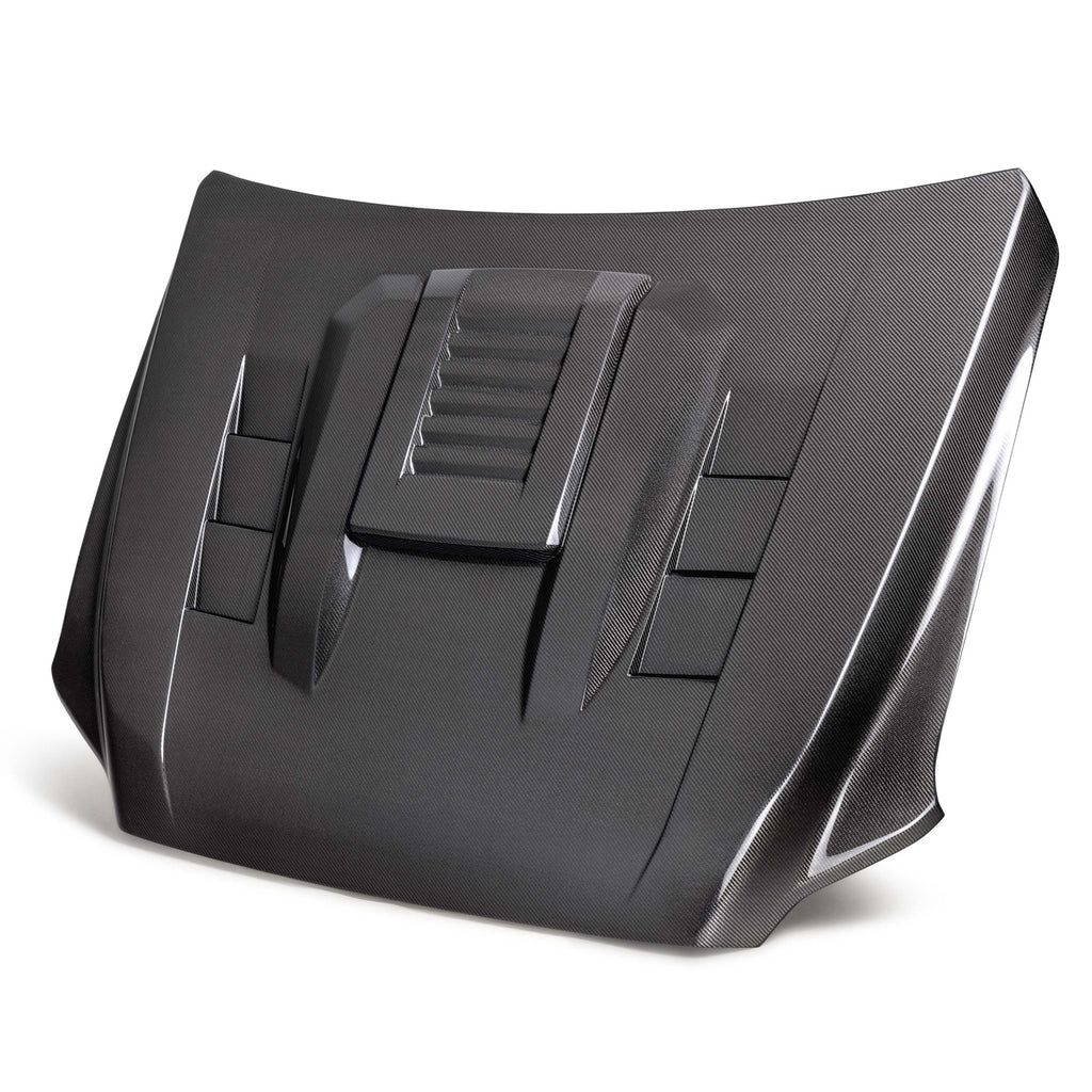 Seibon 2024 Toyota Tacoma TS-Style Carbon Fiber Hood (HD24TYTA-TS)