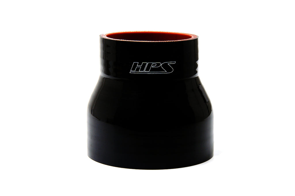 HPS Silicone Reducing Coupler 2-5/8" - 3" ID, 2.5" Length Black (HTSR-262-300-L25-BLK)
