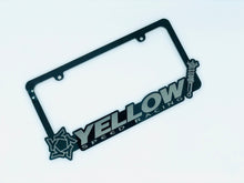 Load image into Gallery viewer, Yellow Speed Racing Acrylic License Plate Frame - Static Style