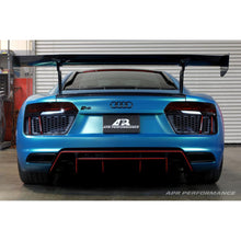 Load image into Gallery viewer, APR Performance Audi R8 GTC-500 74&quot; Adjustable Wing, with Carbon Fiber Active Spoiler Panel Replacement 2016-2022 (AS-107468GF)