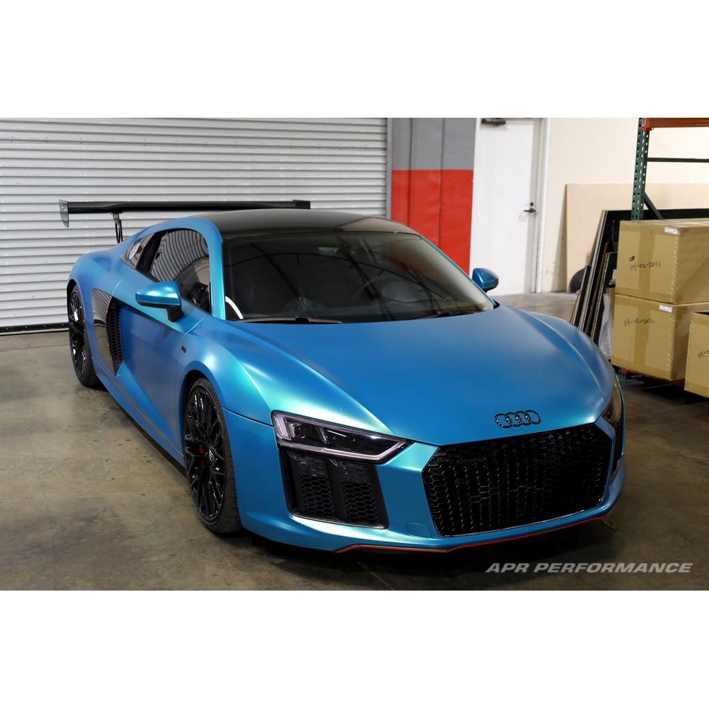 APR Performance Audi R8 GTC-500 71" Adjustable Wing, with Carbon Fiber Active Spoiler Panel Replacement 2016-2022 (AS-107168GF)