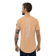 Load image into Gallery viewer, Valvetronic Men&#39;s Curved Hem T-Shirt white text