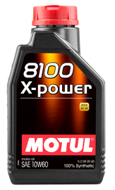 Motul 1L Synthetic Engine Oil 8100 10W60 X-Power - ACEA A3/B4 (106142)
