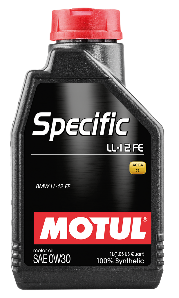 Motul 1L 100% Synthetic High Performance Engine Oil ACEA C2 BMW LL-12 FE+ 0W30 (107301)