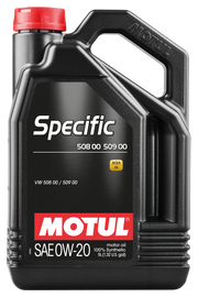 Motul 5L Specific 508 0W20 Oil - Acea A1/B1 / VW 508.00/509.00 / Porsche C20 (107384)