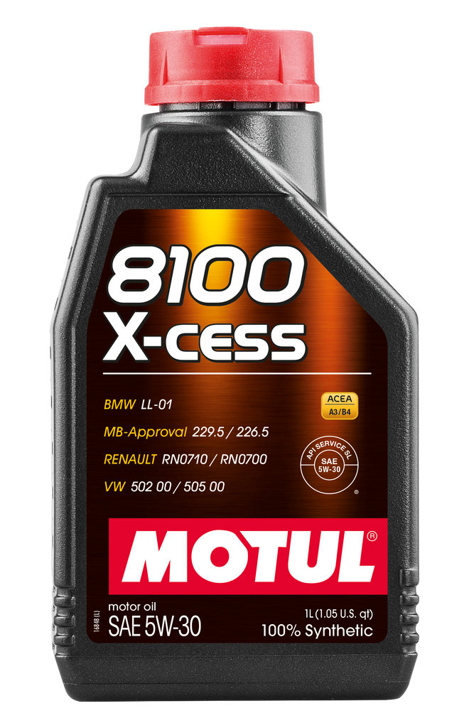 Motul Synthetic Engine Oil 8100 5W30 X-CESS 1L (108944)