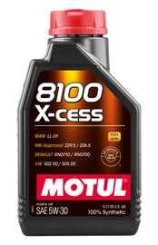 Motul Synthetic Engine Oil 8100 5W30 X-CESS 1L (108944)