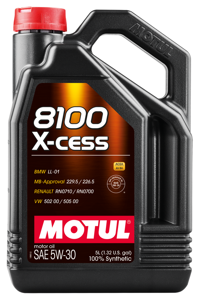 Motul Synthetic Engine Oil 8100 5W30 X-CESS 5L (108946)