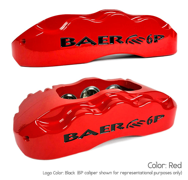 Baer Brakes 11" SS4+ Front Brake Kit, Red, SDZ, Std. Studs (4261369R)