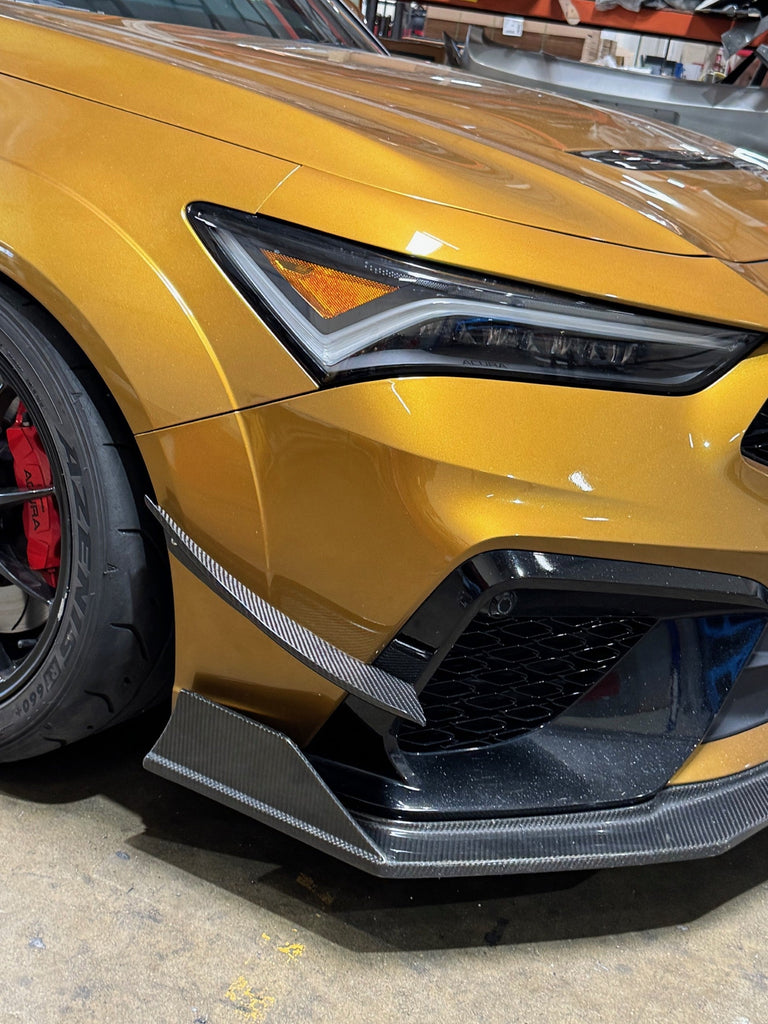 APR Performance Acura DE5 Integra Type S Carbon Fiber Front Bumper Canards (AB-924002)