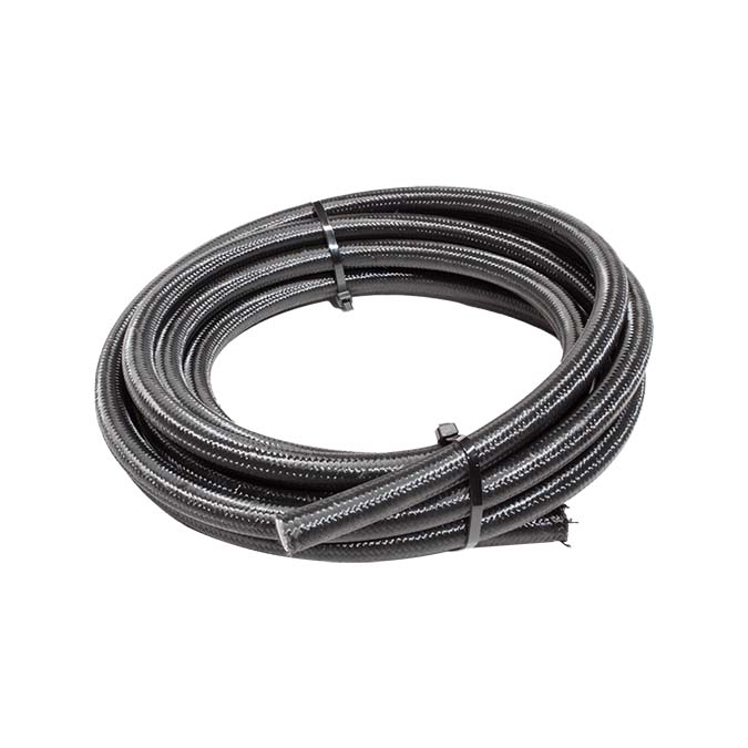 Snow Performance 12 Black Nylon Braided Stainless PTFE Hose - 15Ft. (SNF-61215B)